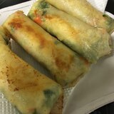 白菜とチーズの春巻き☆